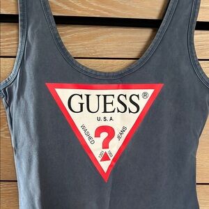 NWOT Guess Navy Blue Triangle Logo Mini Dress